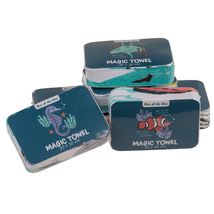 Out of the blue KG - Wholesale Retailer Display - Kids & Baby - Magic cotton towel, sea animals,3