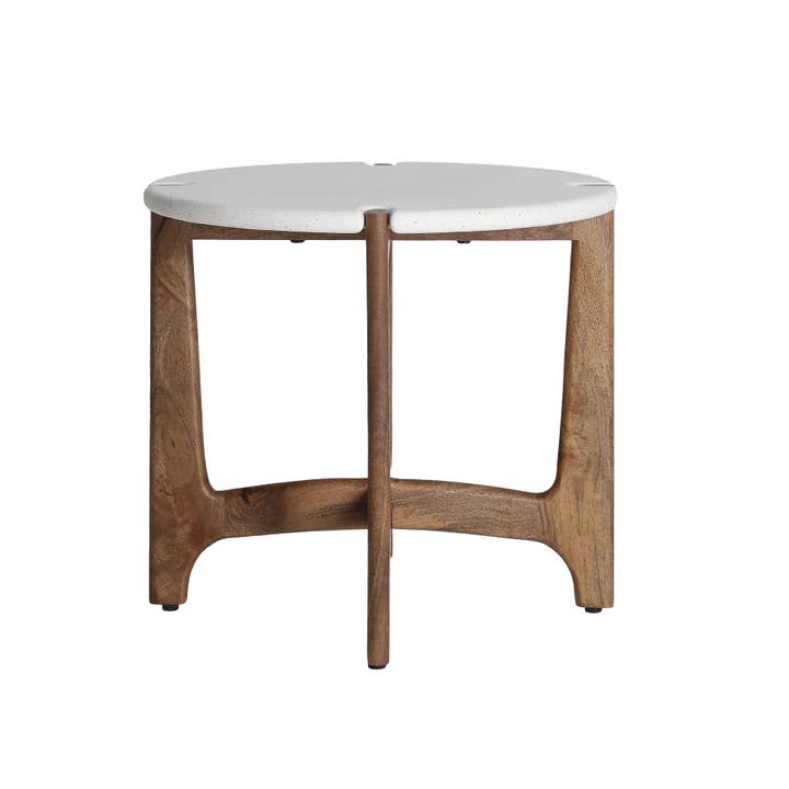 Kodu - Wholesale Side Table - Mango wood side table in brown color, 55x55x51