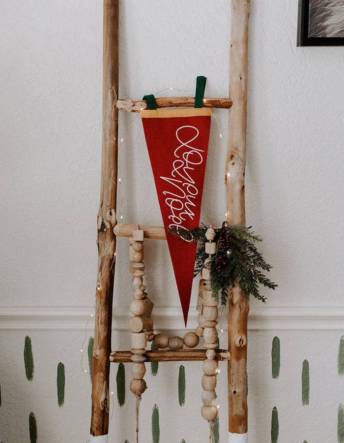 Chalkfulloflove - Wholesale Christmas Decoration - Joyeux Noel Felt Pennant (Christmas 2025)2