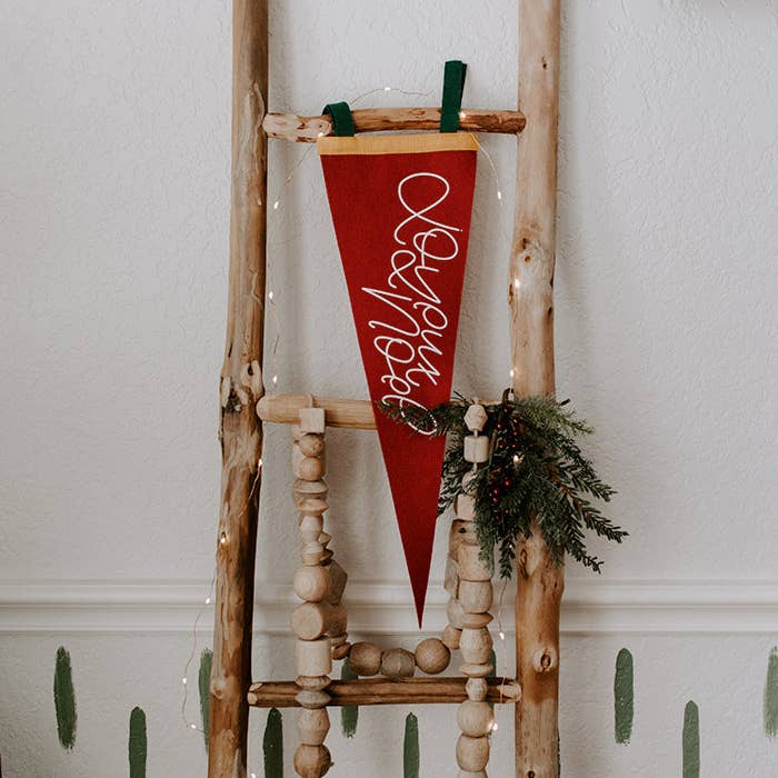 Chalkfulloflove - Wholesale Christmas Decoration - Joyeux Noel Felt Pennant (Christmas 2025)2