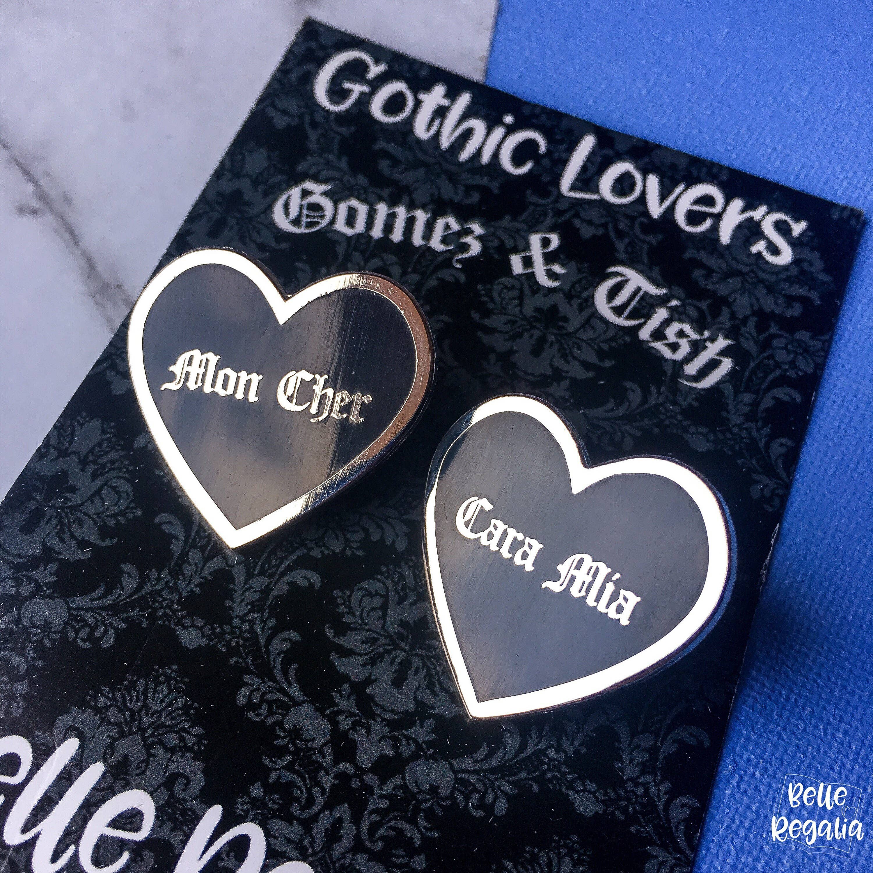 Belle's Books & Candles - Wholesale Lapel pin/button - Mon Cher Cara Mia Pins - Enamel Pin2