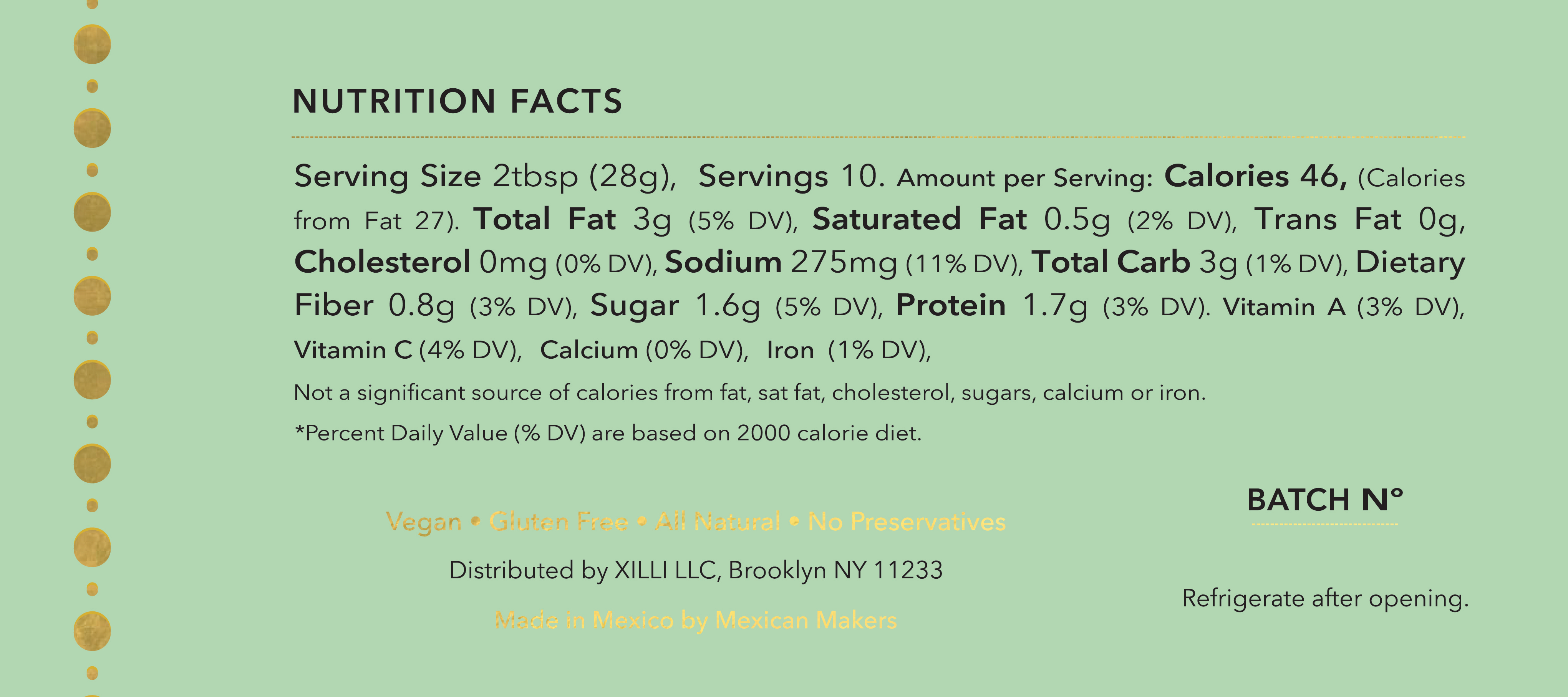 X I L L I - Vente Sauces - Pipian Verde6