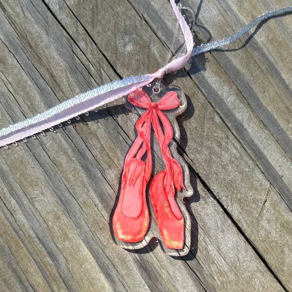 Casey Andrews Art - Wholesale Ornament - Ballet Shoe Dancer Acrylic Ornament2