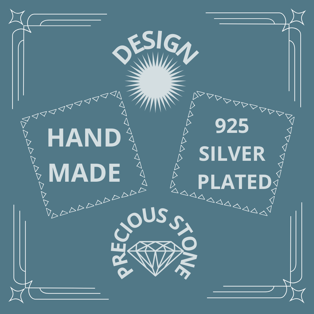 LA MAR - Wholesale Dangle Earrings - Silver-plated earrings with green onyx gemstone7