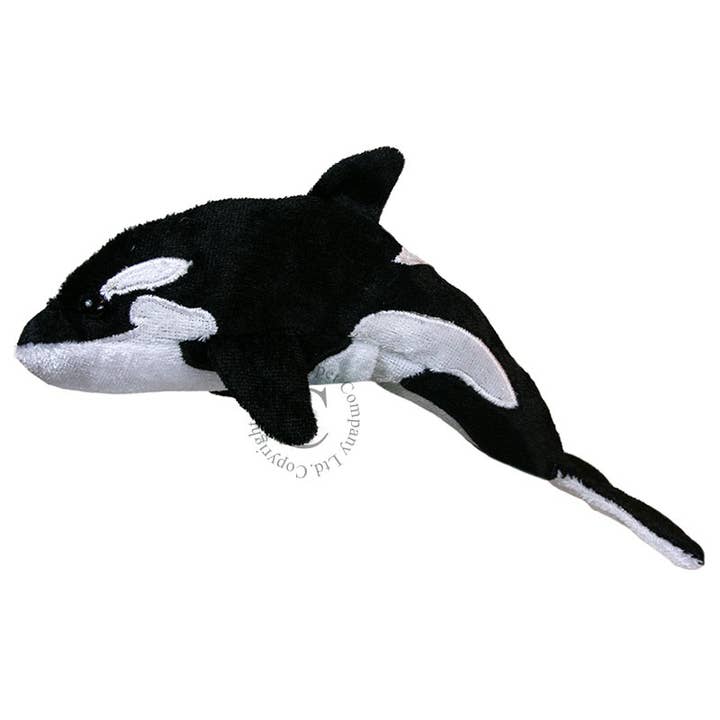 Finger Puppets: Whale (Orca) for wholesale by The Puppet Company (US)