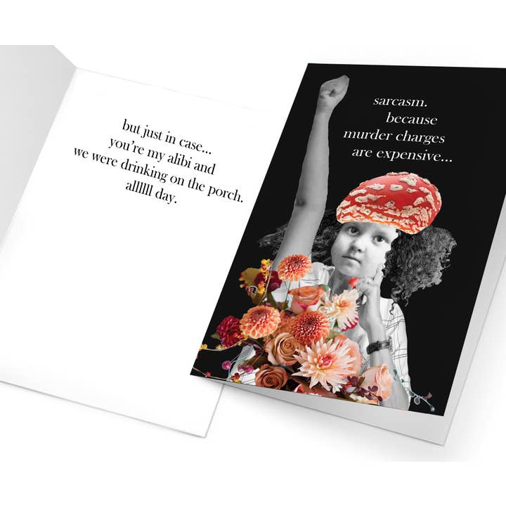 Erin Smith Art – wholesale Everyday greeting card – 396 Sarcasm Greeting Card