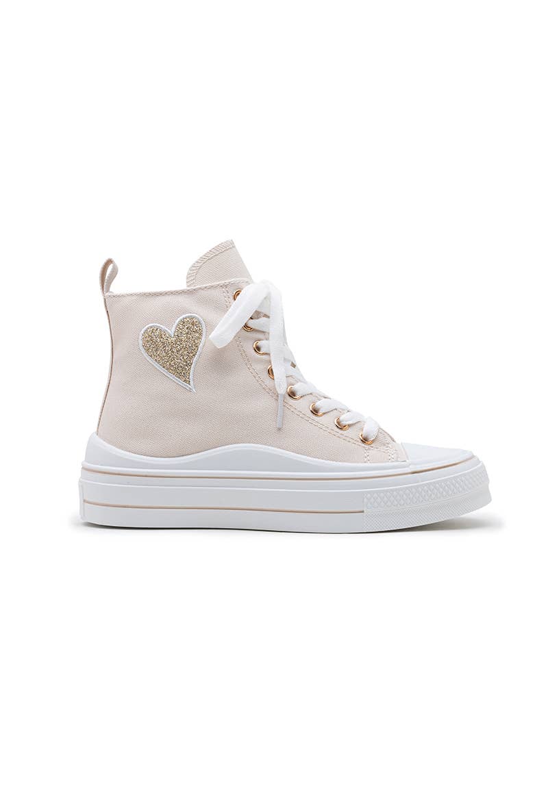 LADY GLORY - Wholesale Lifestyle Sneakers - Women's - High-top sneakers with heart11