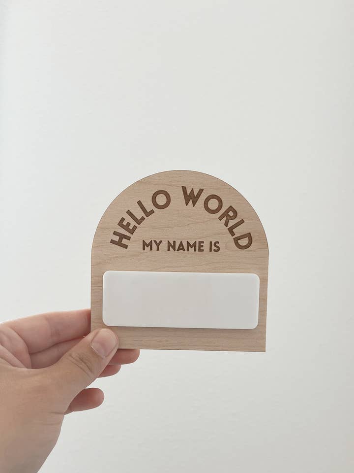 Hej världens födelsemeddelande, Födelsestatistiktecken, Bebis (Kopiera för wholesale av Love Lace Letters