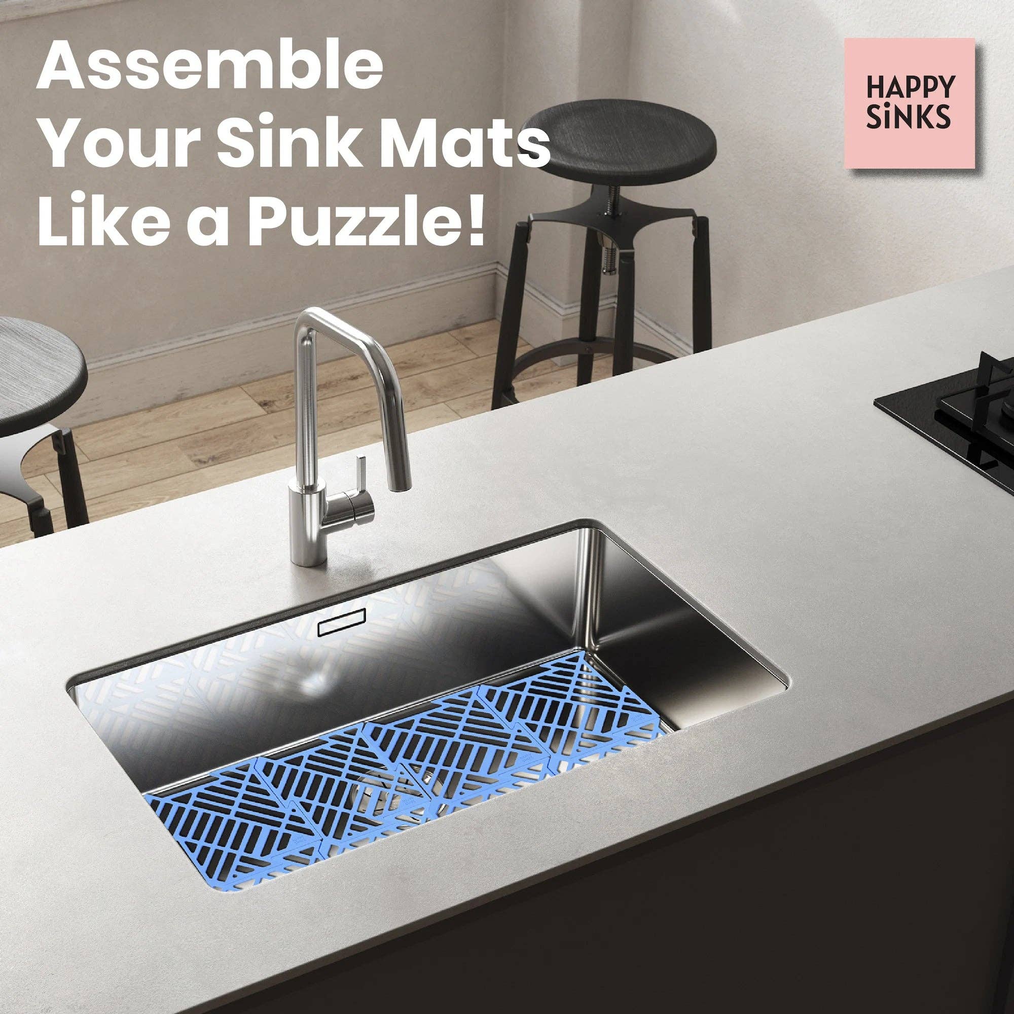 HAPPY SiNKS - Wholesale Sink Strainer/Stopper - Kitchen Sink Mat - Silicone15