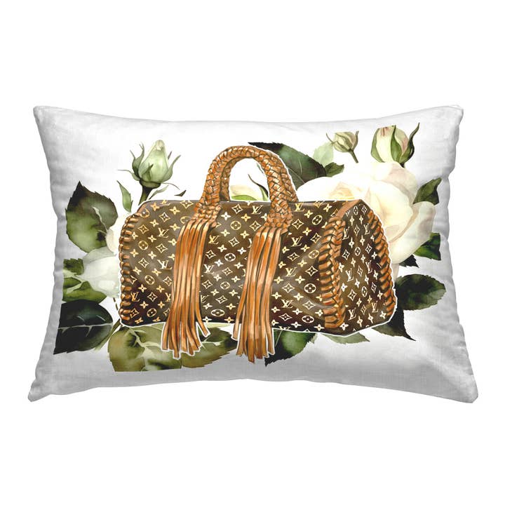 Trendy Designer Bag Printed Pillow for wholesale by Stupell Industries