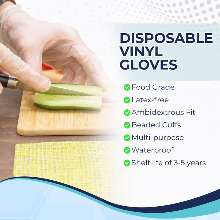 Concentric Health Alliance - CHA Supply - Wholesale Cleaning Gloves - Vinyl Gloves for General or Food Grade Use5