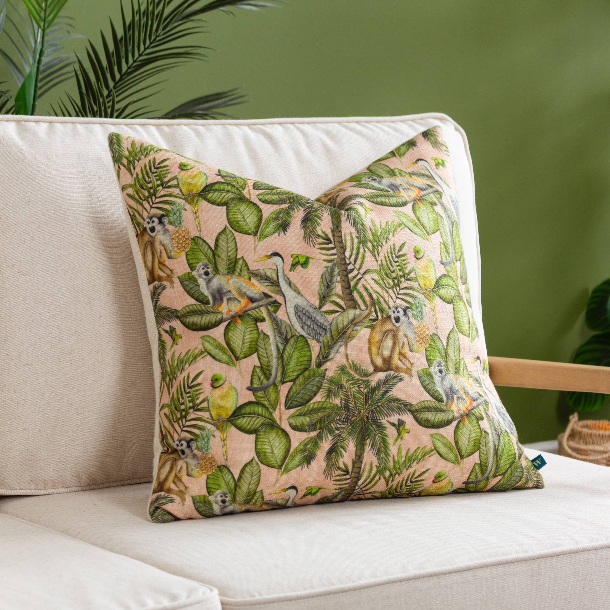 Valera Tomai Jungle Tropical Cushion Multicolour for wholesale on Faire0