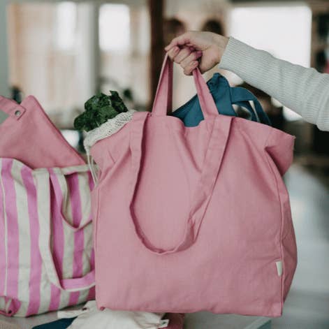 Organic Tote ORIGINAL -Pink for wholesale by OMOM