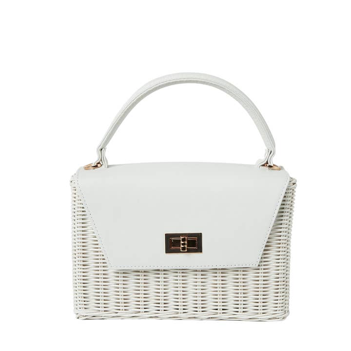Sarah Stewart - Wholesale Top Handle Bag - Women's - The Kennedy · White