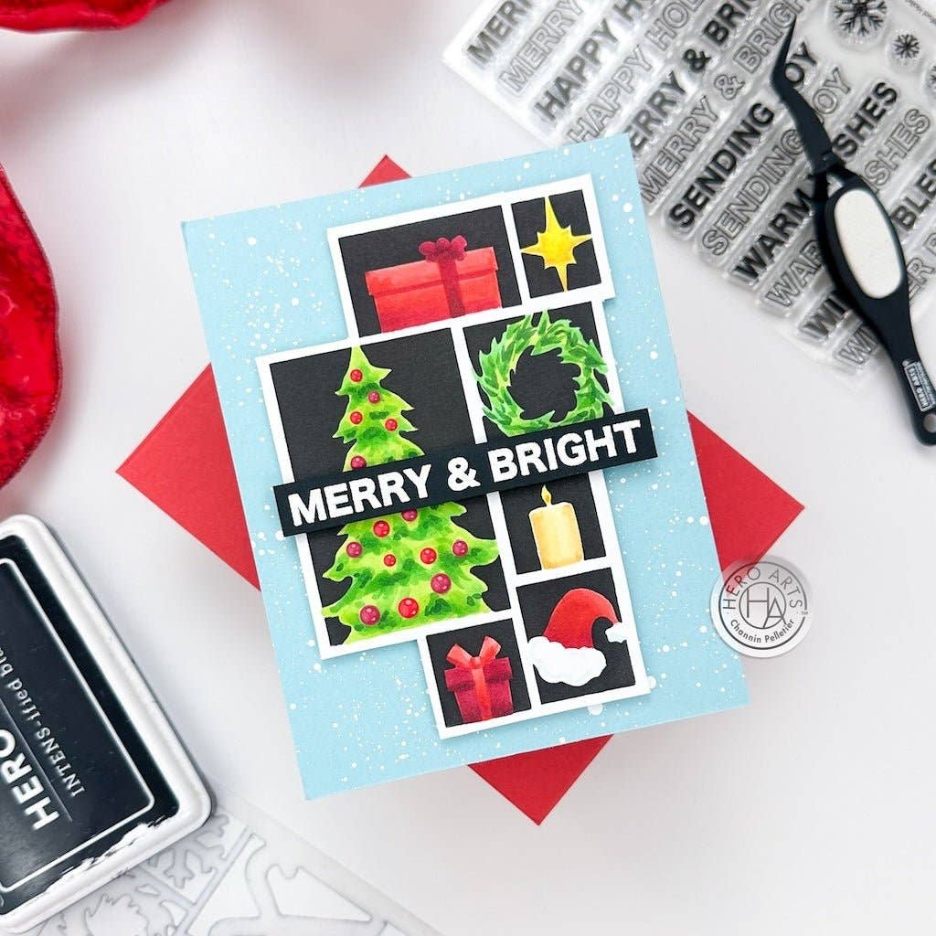 Hero Arts + Spellbinders Wholesale - Wholesale Stencil/Craft Die - Hero Arts Holiday Assortment Stencil2