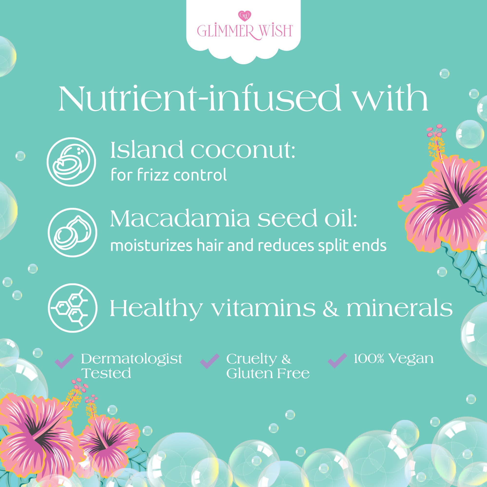 Glimmer Wish - Venta al por mayor Fijador de pelo - Niños y bebés - Bruma desenredante para cabello de sirena4