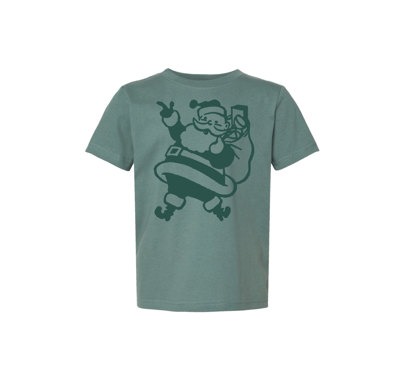 The Chester Drawer – Großhandel T-Shirt mit Siebdruck – Unisex – Retro-Weihnachtsmann-T-Shirt4