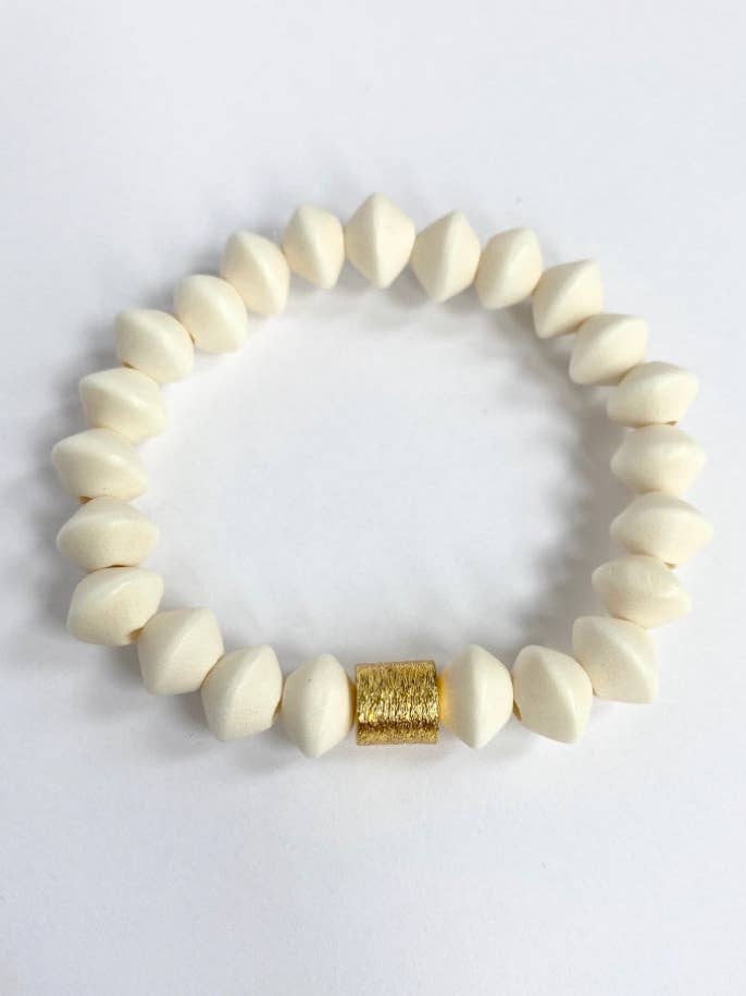 The Willie Bracelet in Ivory for wholesale by Magpie & Bobbin