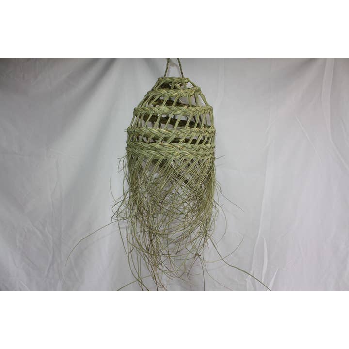 Halmskärm - Ljuskrona upphängningslampa Round Ball - Bohemian Chic Boho dekoration - för wholesale av Boutique Huléti