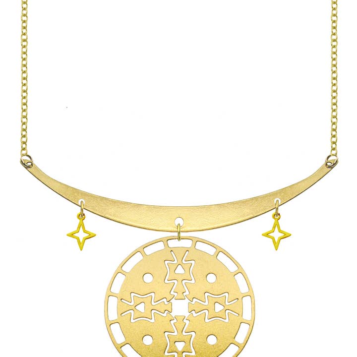Mayan Smykker - Kvinders Medicinhjul Halskæde for engroshandel hos Rael Cohen