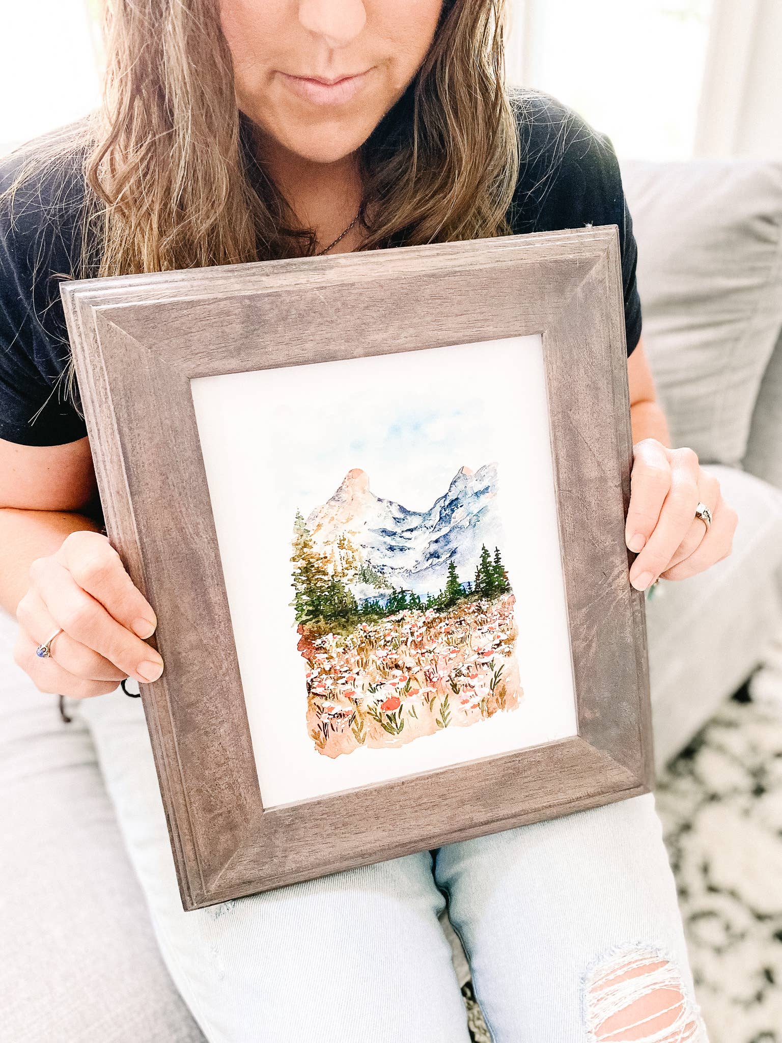 Art and Home co. - Wholesale Art Print - Mountain Landscape Watercolor Fine Art Print8