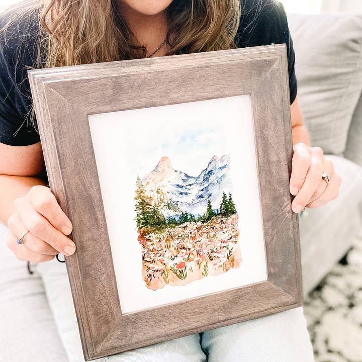 Art and Home co. - Wholesale Art Print - Mountain Landscape Watercolor Fine Art Print8