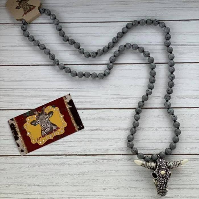 Crazy Heifers Wholesale - Wholesale Pendant/Charm Necklace - Steer Head Necklace0