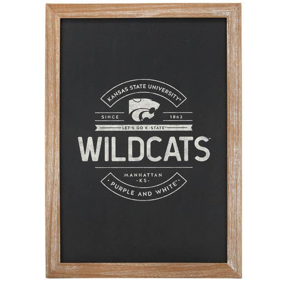Open Road Brands, LLC - Wholesale Sign - Kansas State University Framed Wood Wall Decor