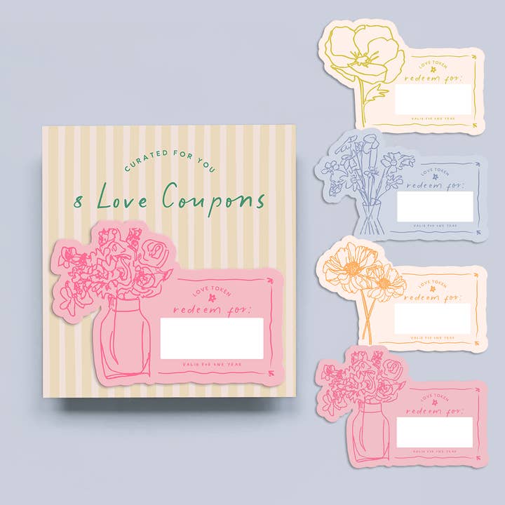 Curated for You Gifts - Wholesale Mother’s Day card - Floral Coupons - Mothers Day Gift Voucher - DCC5402