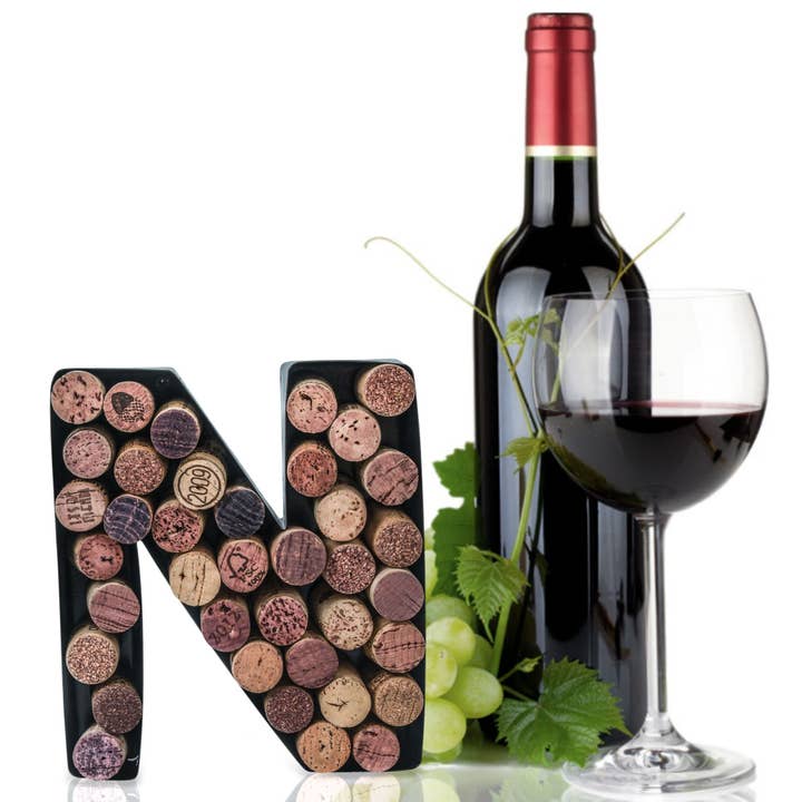 MADE EASY KIT - Wholesale Wine cork holder - Made Easy Kit Metal Letter Wine Cork Holder w/Wall Mount Kit76