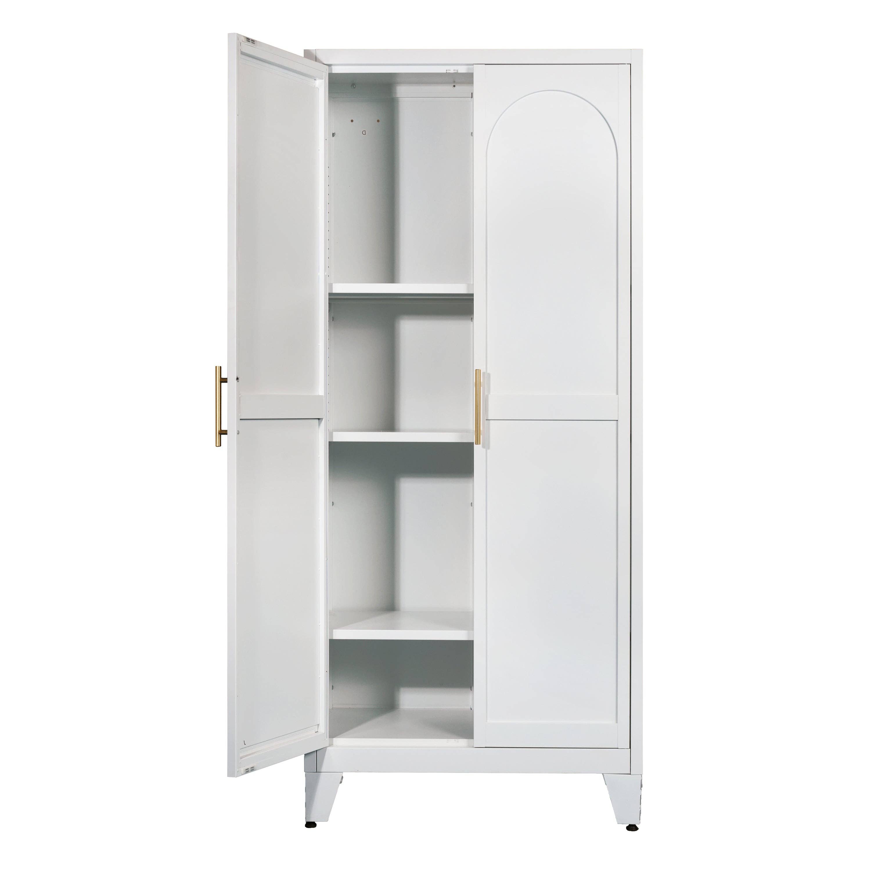 HOMYCASA DESIGN INC - Vente Armoire - Armoire de rangement Shapely Doors avec étagères réglables12