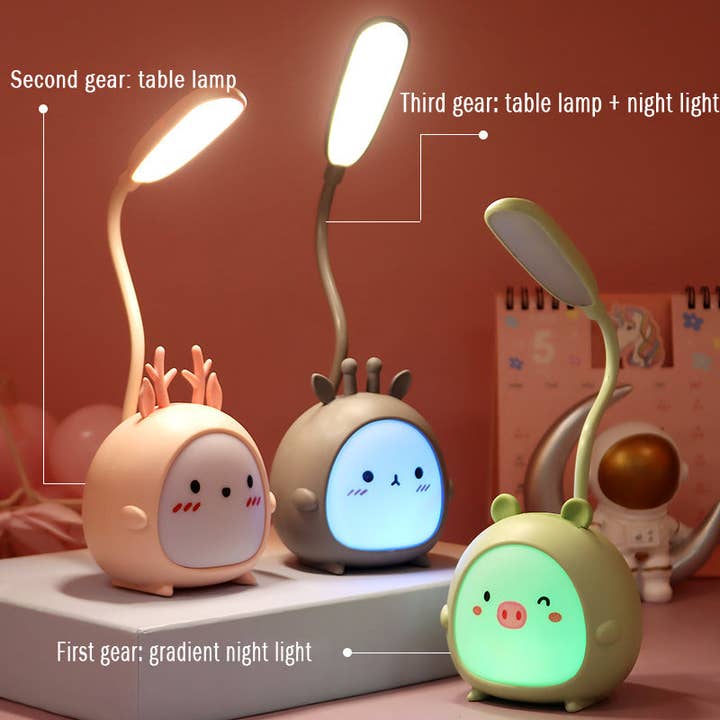 VIGOR - Wholesale Accent/Desk Lamp - Desk Lamp, Portable LED Desk Lamps with Night Light,Rabbit F