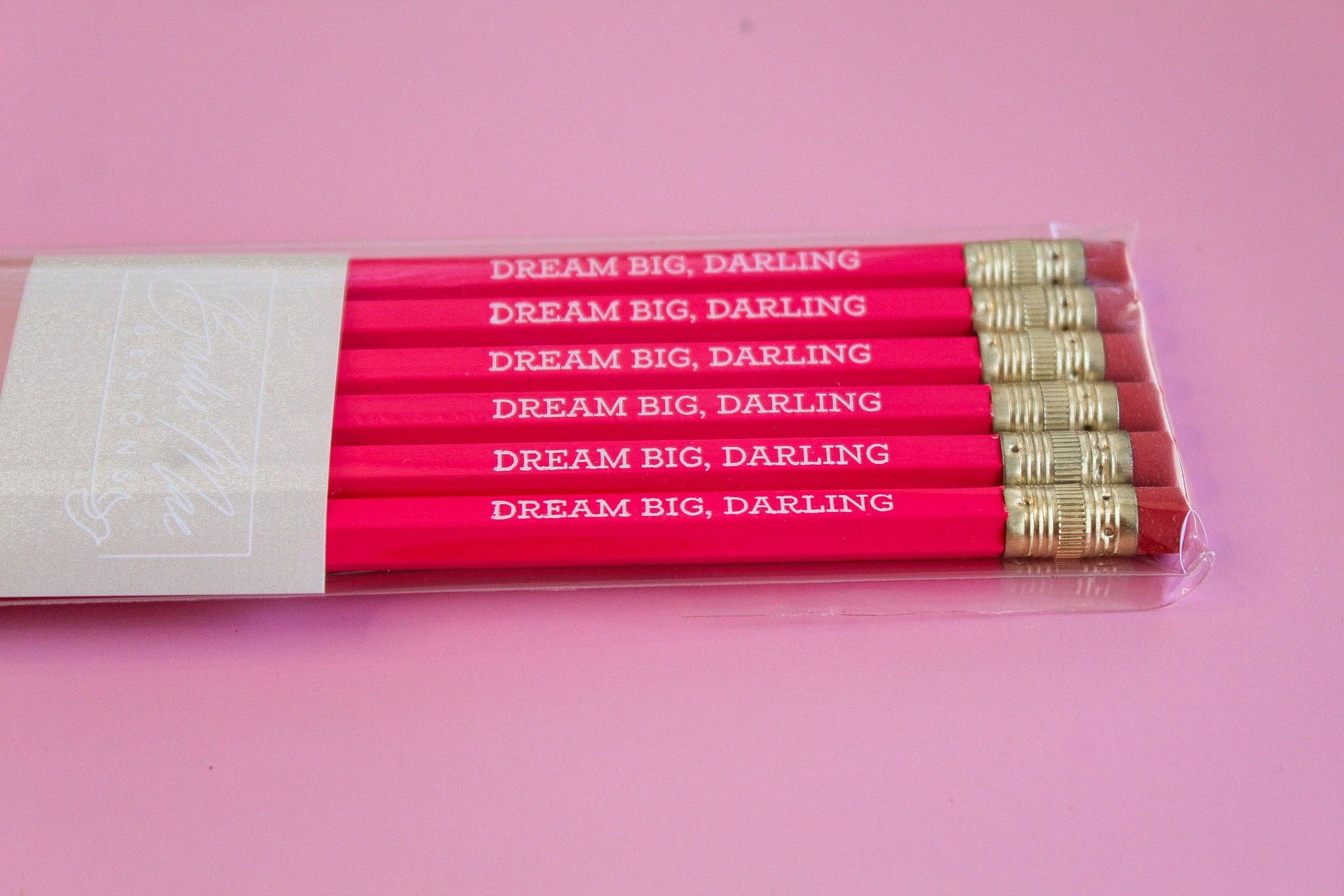 Birdie Mae Designs - Wholesale Pencil - "Dream Big, Darling" Pencil Set6