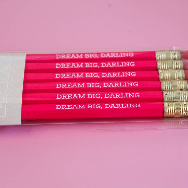 Birdie Mae Designs - Wholesale Pencil - "Dream Big, Darling" Pencil Set6