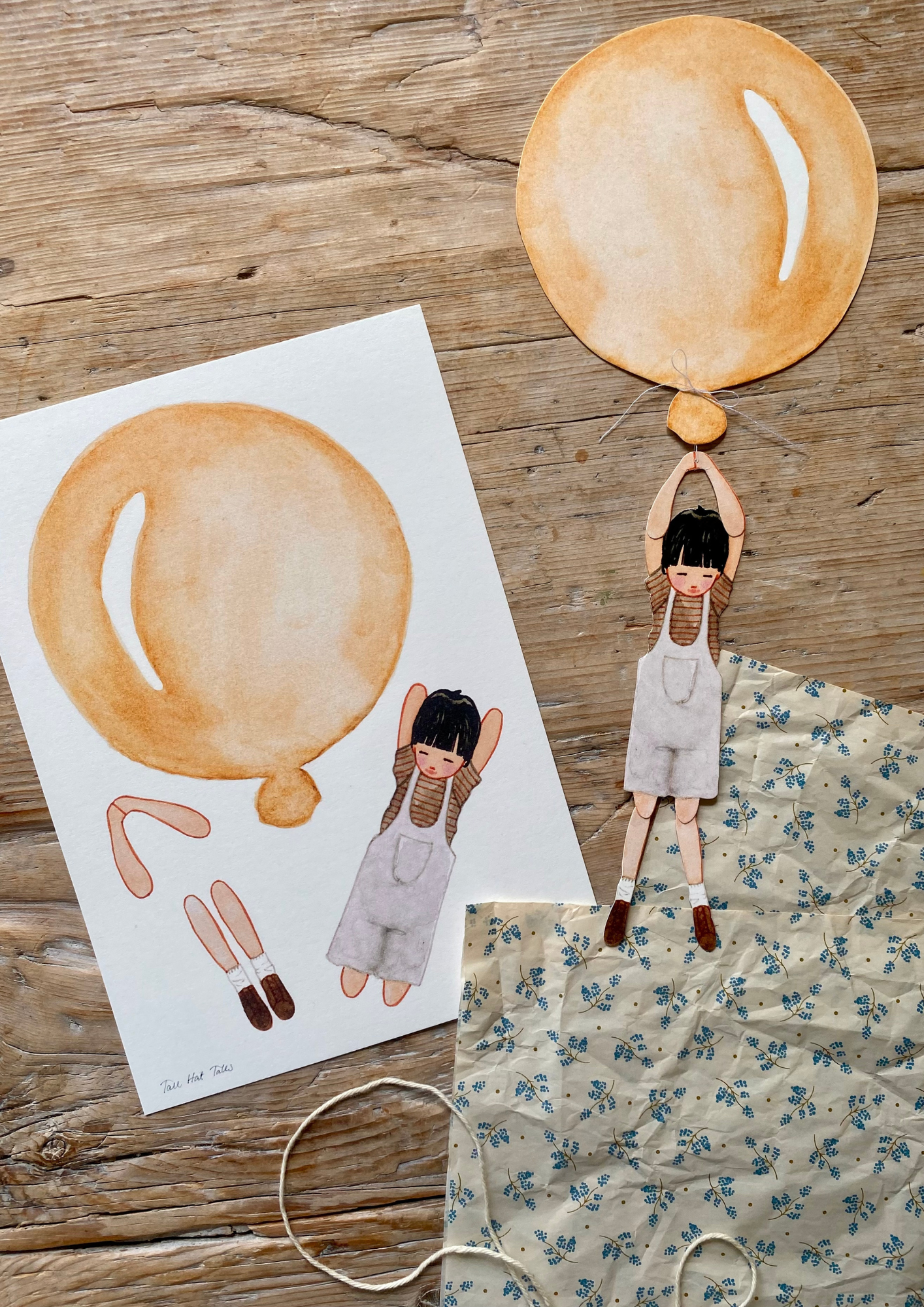 Yellow Mobil - gul ballon med dreng for wholesale on Faire0