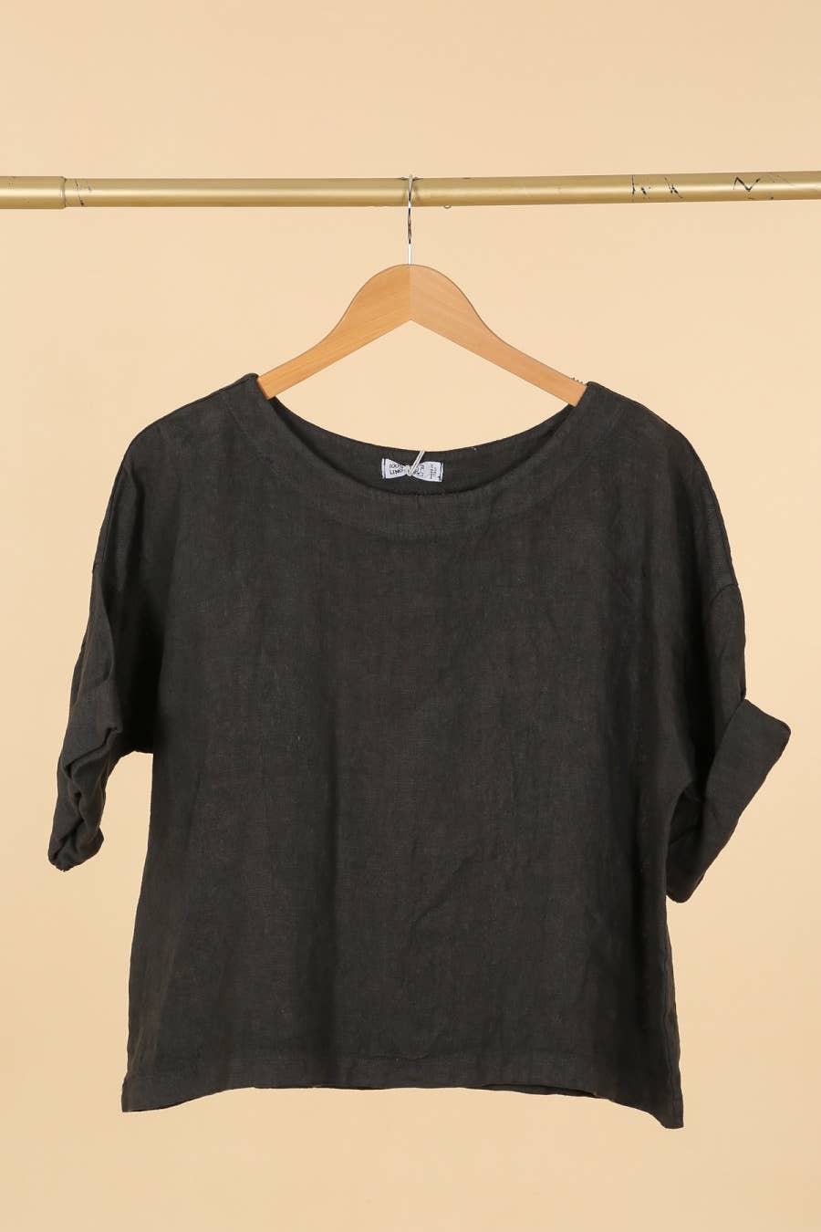 la maison des fibres naturelles - Wholesale Blouse - Women's - Round neck linen top 659005 100% linen14