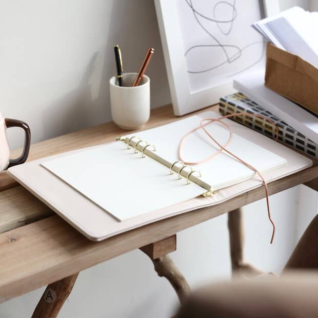 Lisa Angel - Wholesale Notebook - Pink Vegan Leather Refillable Notebook2