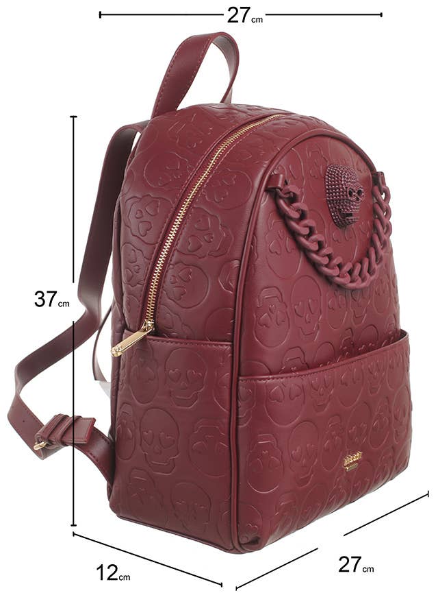 Bessie London – wholesale Backpack – Women's – SKULL CHAIN BACKPACK4