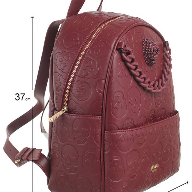 Bessie London - Wholesale Backpack - Women's - SKULL CHAIN BACKPACK2