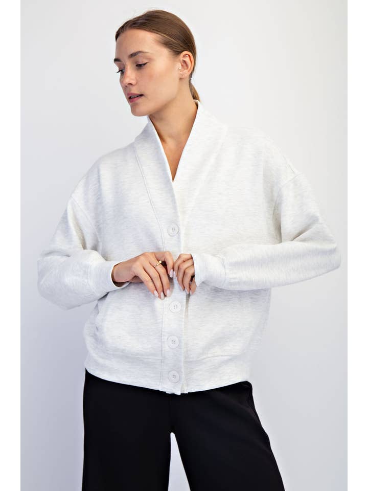 Rae Mode - Wholesale Lounge Top - Women's - MODAL POLY CARDI12