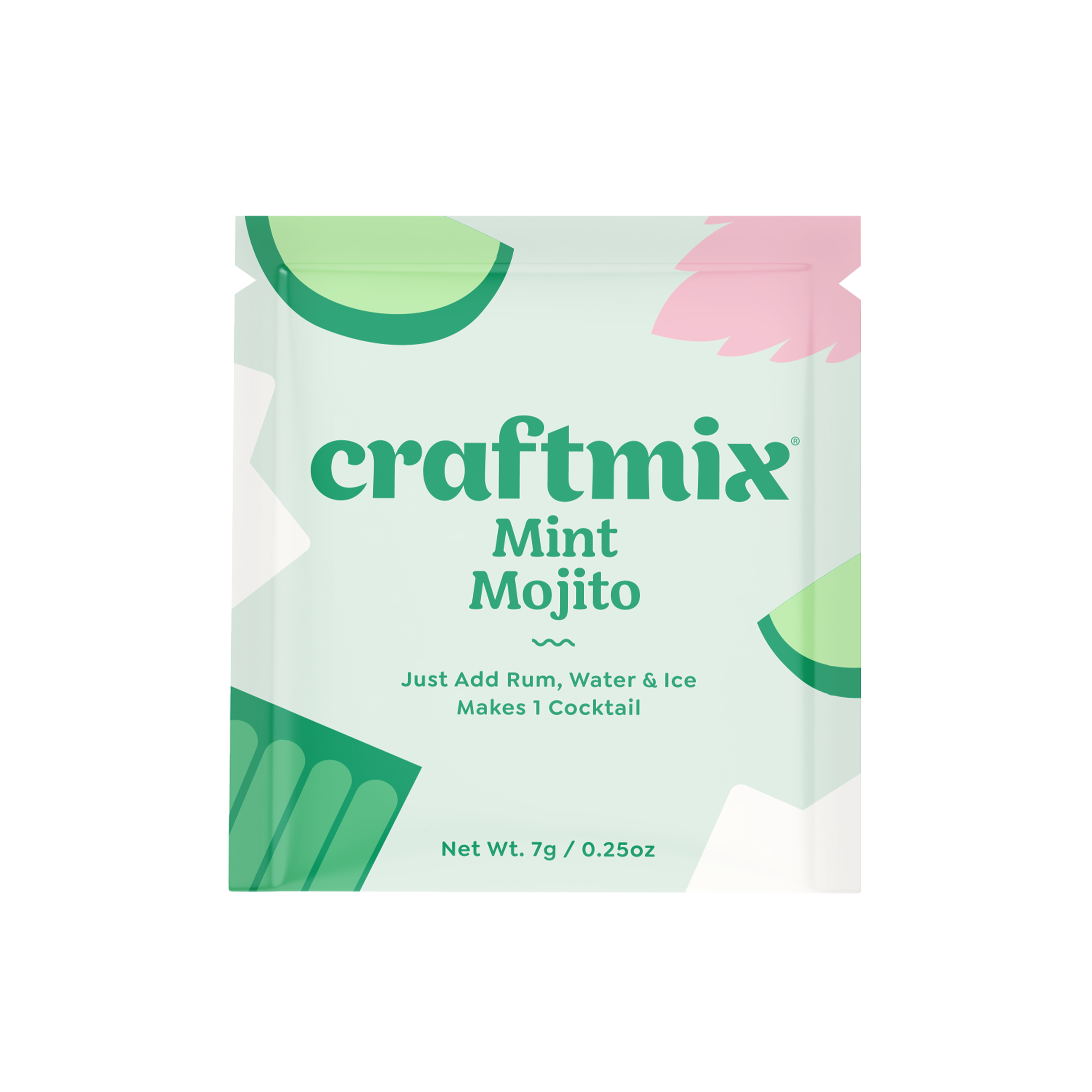 Craftmix – wholesale Cocktail mix/syrup – Mint Mojito Cocktail Mixer - Single Packets / Caddy Refills1