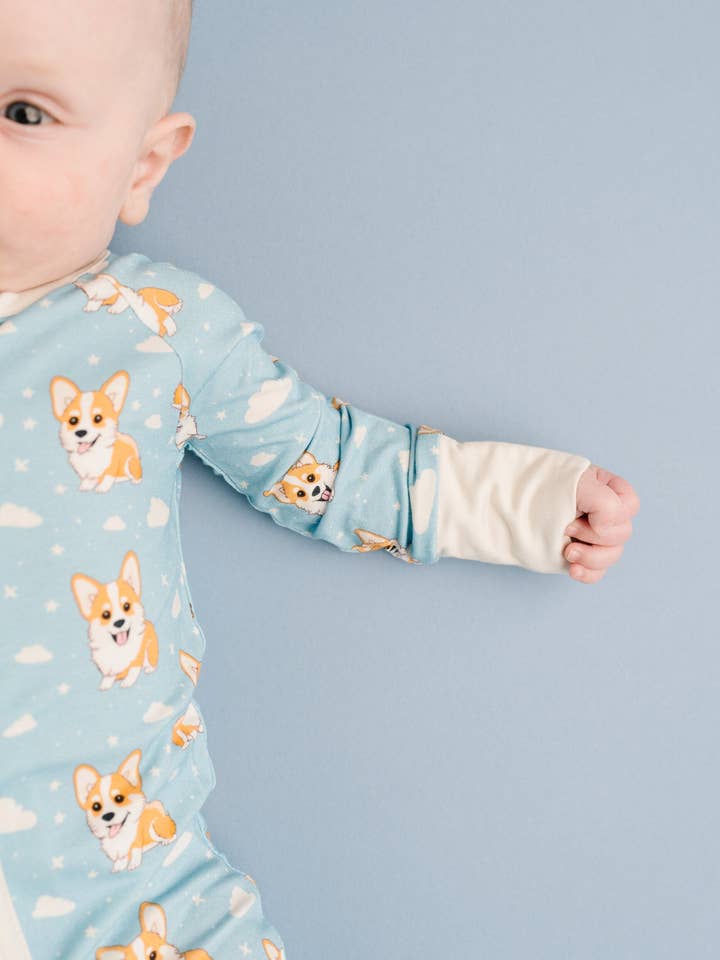 Little One Shop - Wholesale Clothing Set - Baby - Corgi Cuddles Bamboo Sleeper
