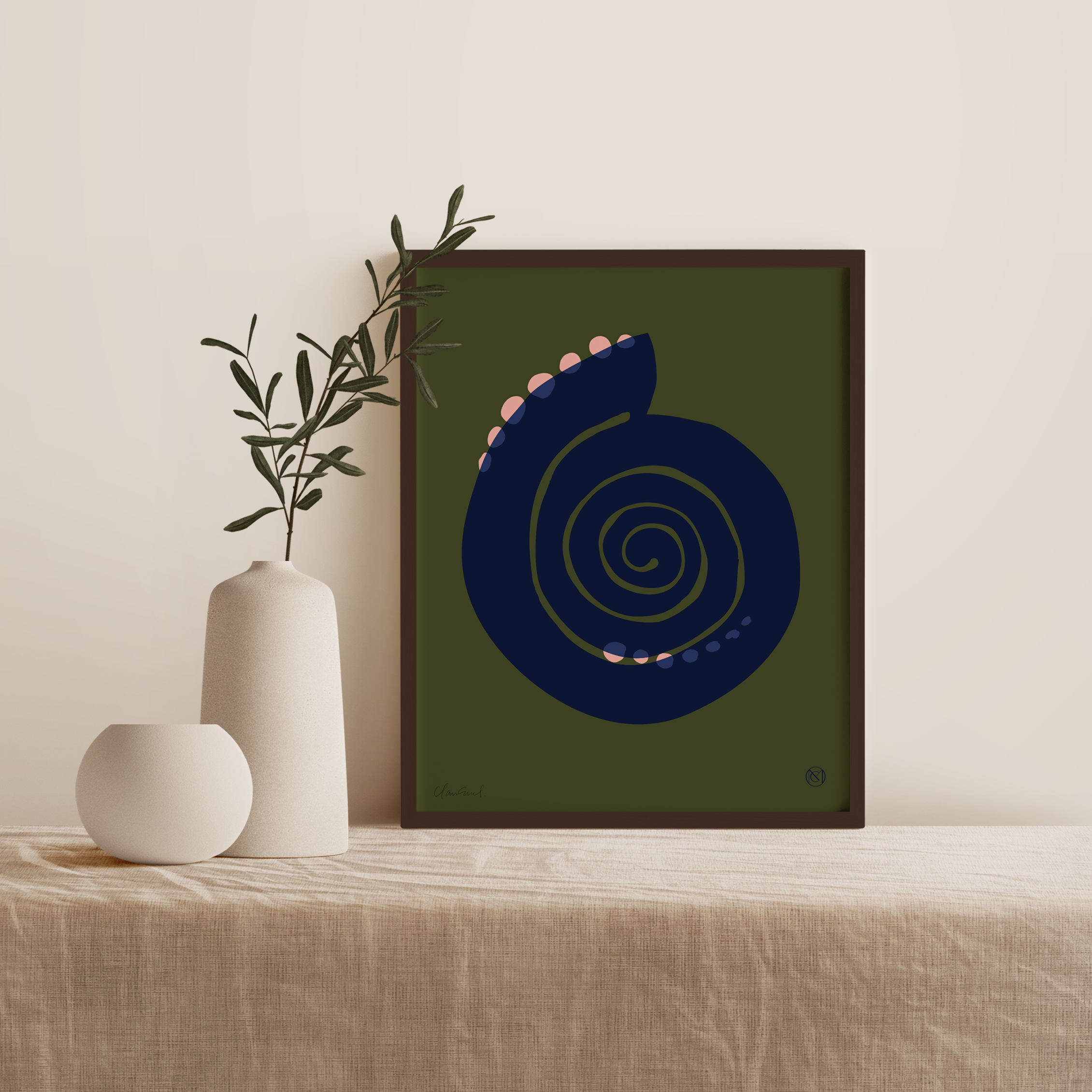 Common Modern - Wholesale Art Print - La Coquille Handmade Screen Print  | 40 x 50cm Poster0