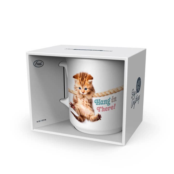 Fred & Friends - Wholesale Coffee Mug - Say Anything Mug - Hang in There