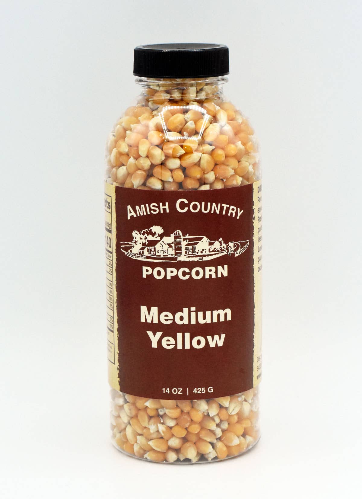 Amish Country Popcorn - Wholesale Popcorn - 14oz Bottle of Medium Yellow Popcorn2