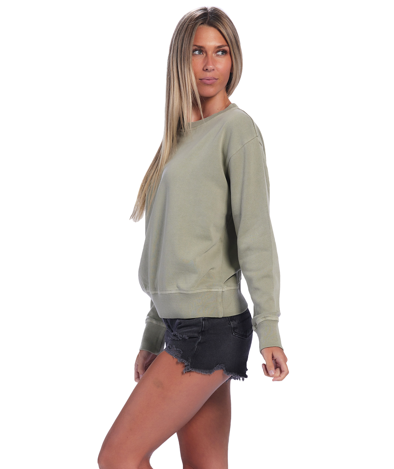 U.S. Apparel - Wholesale Sweatshirt - Women's - Ladies Garment Dyed Crew Fleece12