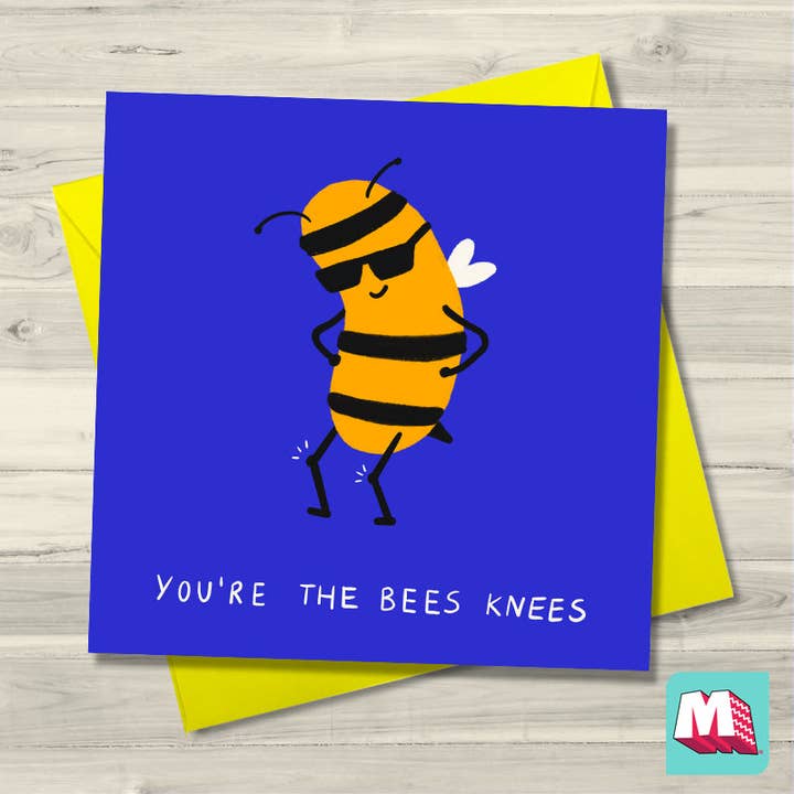 You're The Bees Knie-Grußkarte für den Großhandel von Maktus
