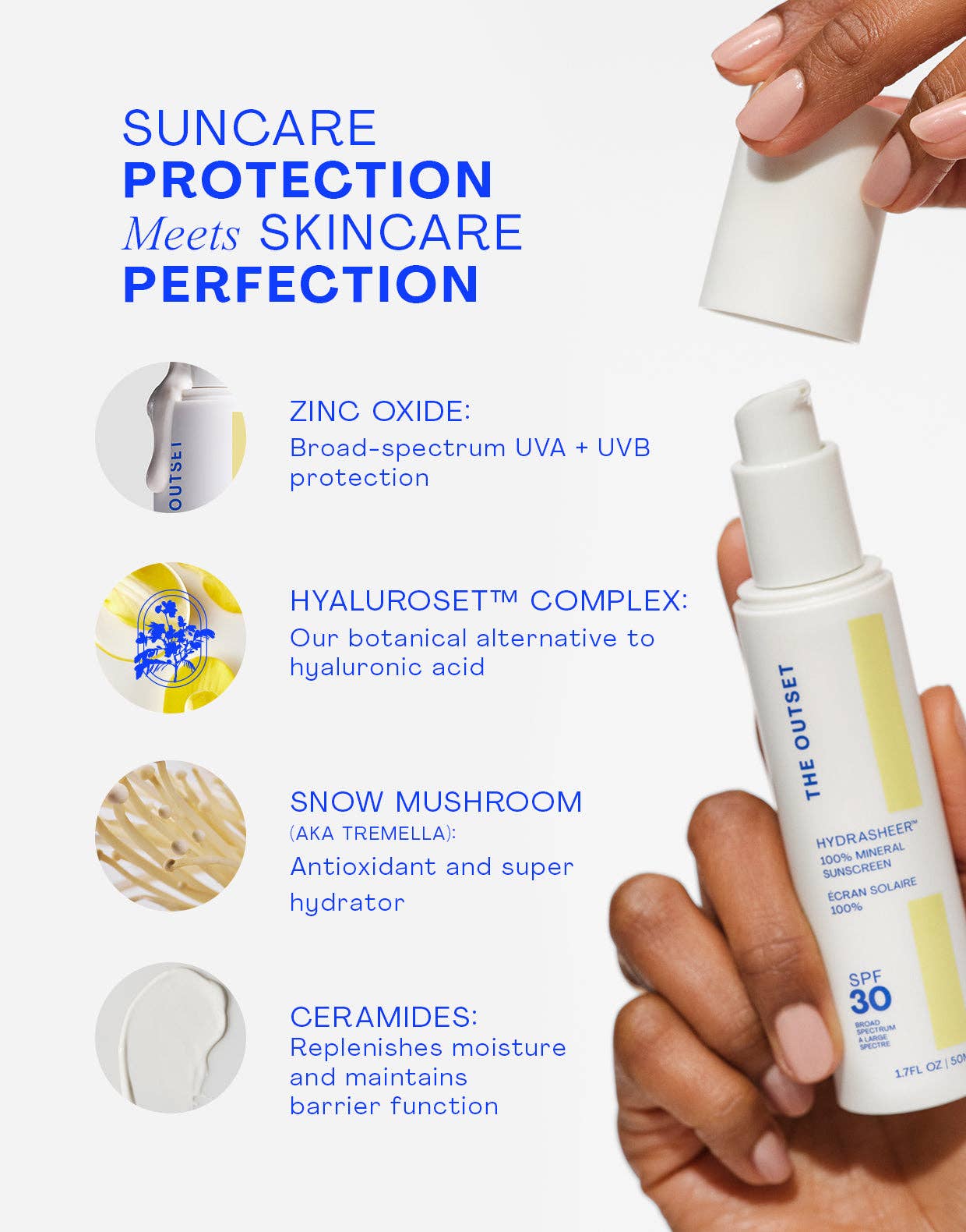 The Outset - Wholesale Sunscreen - Hydrasheer™ 100% Mineral Sunscreen SPF 305