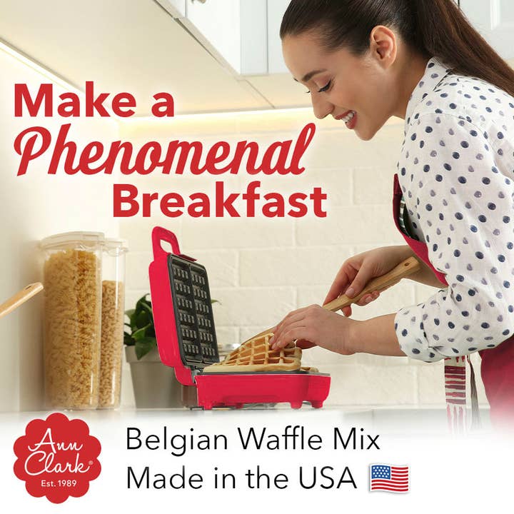 Ann Clark - Wholesale Waffle Mix - Ann Clark Belgian Waffle Mix, 16 oz4