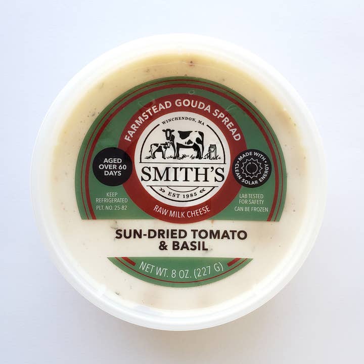 Gouda Spread: Sun-Dried Tomato & Basil for wholesale by Smith's Country Cheese